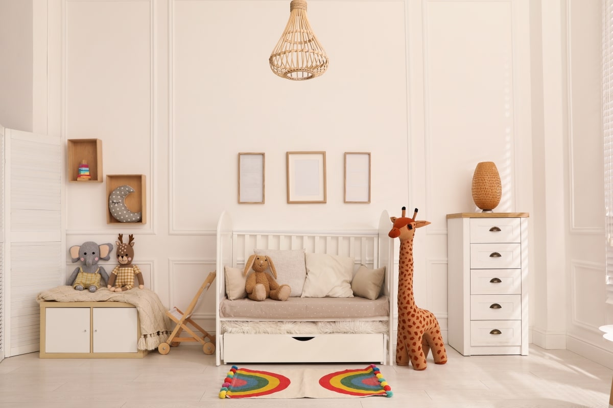 sophisticated colourful kids bedroom