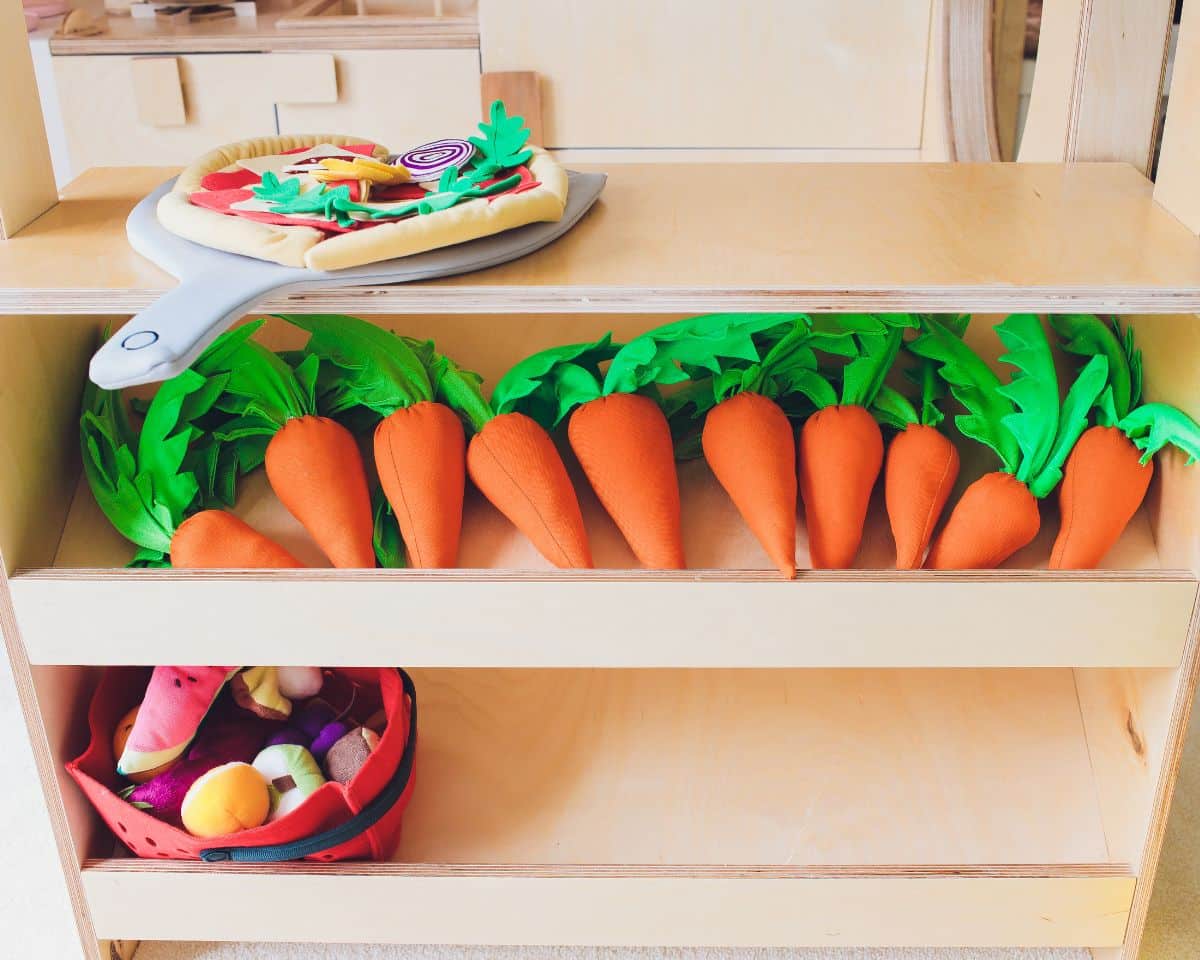 plush vegetable kitchen toys