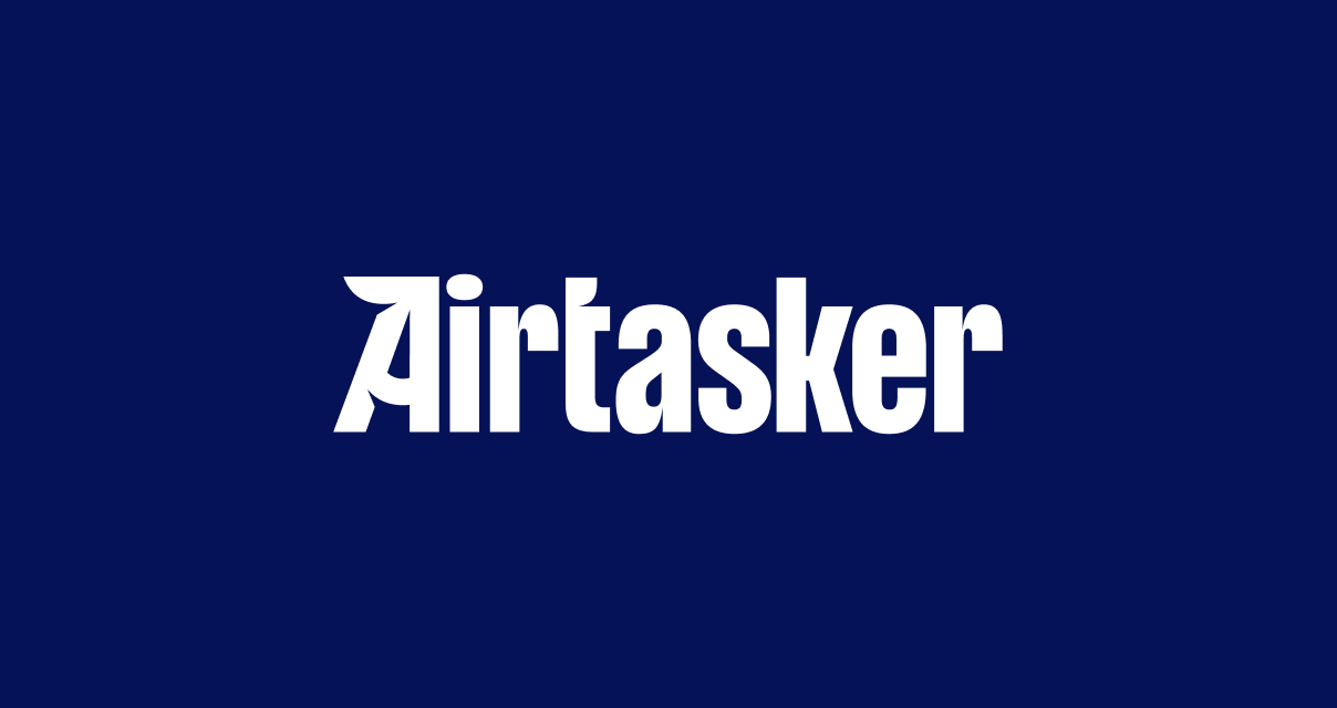 Airtasker Logotype on Deep Blue