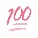 Own it emoji, 100 percent